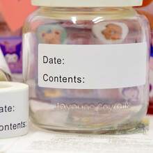 Food Storage Labels, Date & Contents Writable Kitchen Stickers For Fridge, Freezer, Jam Jars, Storage Containers, Food Boxes & Pantry Organization - White - View 8