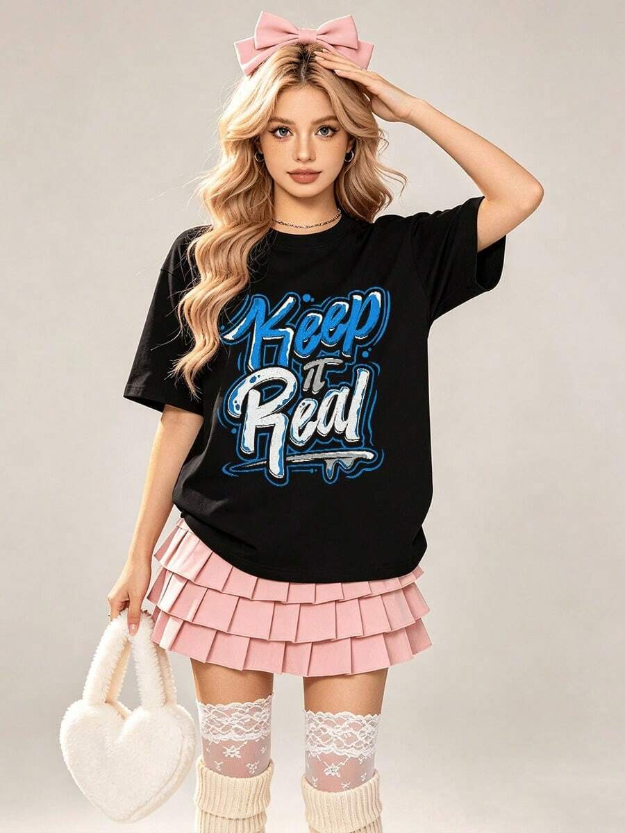 Women T-Shirts - Black - View 1