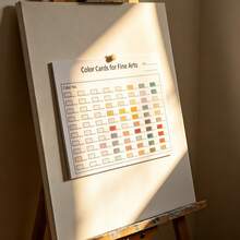 Blank White Card For Art, Watercolor And Paint Mixing Tracking, White Paper Color Record Sheet Suitable For Artists And Students - A - View 8