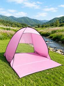 1 Stück/Set Rosa Pop-Up Strandzelt, UPF50+ UV-Schutz, tragbarer leichter Strandpavillon mit Bodenheringen, geeignet für Sommerstrandurlaube, Familienpicknicks, Outdoor-Camping und Musikfestivals - Mehrere Stile - Übersicht 12