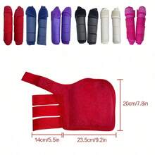 HISEA Pair Of Neoprene Horse Leg Wraps, Equestrian Protective Gear, 2 Packs Black Horse Leg Guards - Multicolor - View 11