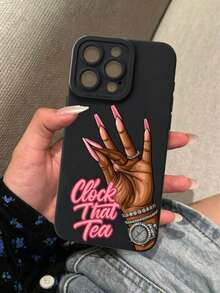 Beautiful Nail Pattern Liquid Silicone Phone Case Full Body Protection Anti-Drop Shockproof TPU Soft Rubber Case Compatible With IPhone 13/11/17/17pro/16/14/15/15pro/15 Plus/15 Promax/7plus/8plus/X/Xs Max/Xr/11pro/12pro/13pro/14pro/12mini/13mini/11promax/12promax/13promax/14promax/14plus/17pro Max/17Air - Multicolor - View 3