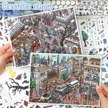 2026新品 3D視覺效果場景貼紙 沉浸式手工拼貼與塗色貼紙 微縮景觀貼紙 角色/動物/植物/房屋 教育互動手工玩具 釋放創意時光 可收藏3D景觀寶藏 - 造景貼紙 - 查看 4