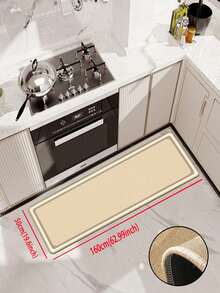 1pc Of Light Beige, Square-Patterned Rubber Cushioned Kitchen Mat, Water-Absorbing And Easy To Clean, Suitable For Use In Kitchens, Bathrooms, And Other Areas. Ideal For Use Throughout The Year And For Various Holidays. - Multicolor - View 16