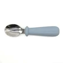 Children's 316 Stainless Steel Spoon, Baby Self-Feeding Learning Spoon Tableware, Silicone Handle Easy To Grip And Easy To Clean - Multicolor - View 8