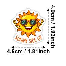10/25/50pcs Cute Inspirational Cartoon Stickers - Humorous Pun Stickers, Gift For Friends, Cartoon Stickers, Inspirational Encouragement Stickers, Multi-Purpose Stickers Suitable For Planners, Vibrant Character Design Perfect For Students And Decoration Enthusiasts | Easy To Apply Stickers, Can Personalize Electronic Products And Stationery, Random Styles - Style 1 - View 7