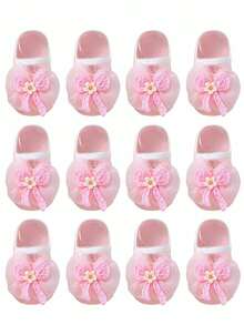 6 Pairs 0-1 Year Old Newborn Baby Socks, Summer Breathable Thin High Elastic Non-Binding Girls Home Pre-Walking Socks - Multicolor - View 19