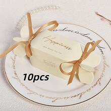 10/20pcs Small Candy Boxes With Ribbon, Wedding Favor Boxes Suitable For Party Snacks, Birthday Gift Bags, Small Desserts And Chocolate Packaging Boxes - View 16