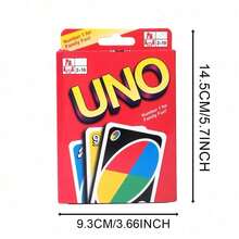 Mattel 1套 UNO 正版授權經典彩色數字對接卡牌遊戲 112張 可自定義可擦拭萬能特殊卡 派對遊戲 適合送給朋友與家人的禮物 - 彩色 - 查看 2
