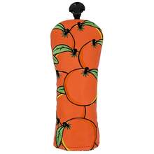 Creative Full-Print Orange Embroidered Golf Club Headcover, Vibrant Fruit Style Design, Lively Energetic Golf Accessory - Orange - View 9