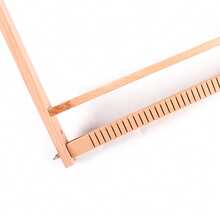 Adjustable Foldable Wood Weaving Loom Frame, DIY Handcraft Loom With Comb Bobbin For Wall Hanging Scarf Blanket Making - 70*50cm - 查看 5