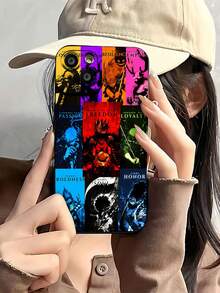 One Piece Design Phone Case, Compatible With Samsung, Apple, , , Transsion, And Honor. Made Of TPU, It Offers Protection Against Bumps And Drops. A Perfect Gift For Anime Fans And Friends. - Hitam - View 2