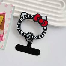 SANRIO 1件裝可愛Hello Kitty貓咪蝴蝶結汽車風扇鑰匙圈，手機手鍊扣環，通用手機殼防丟掛繩固定插片，多色可選 - 查看 7