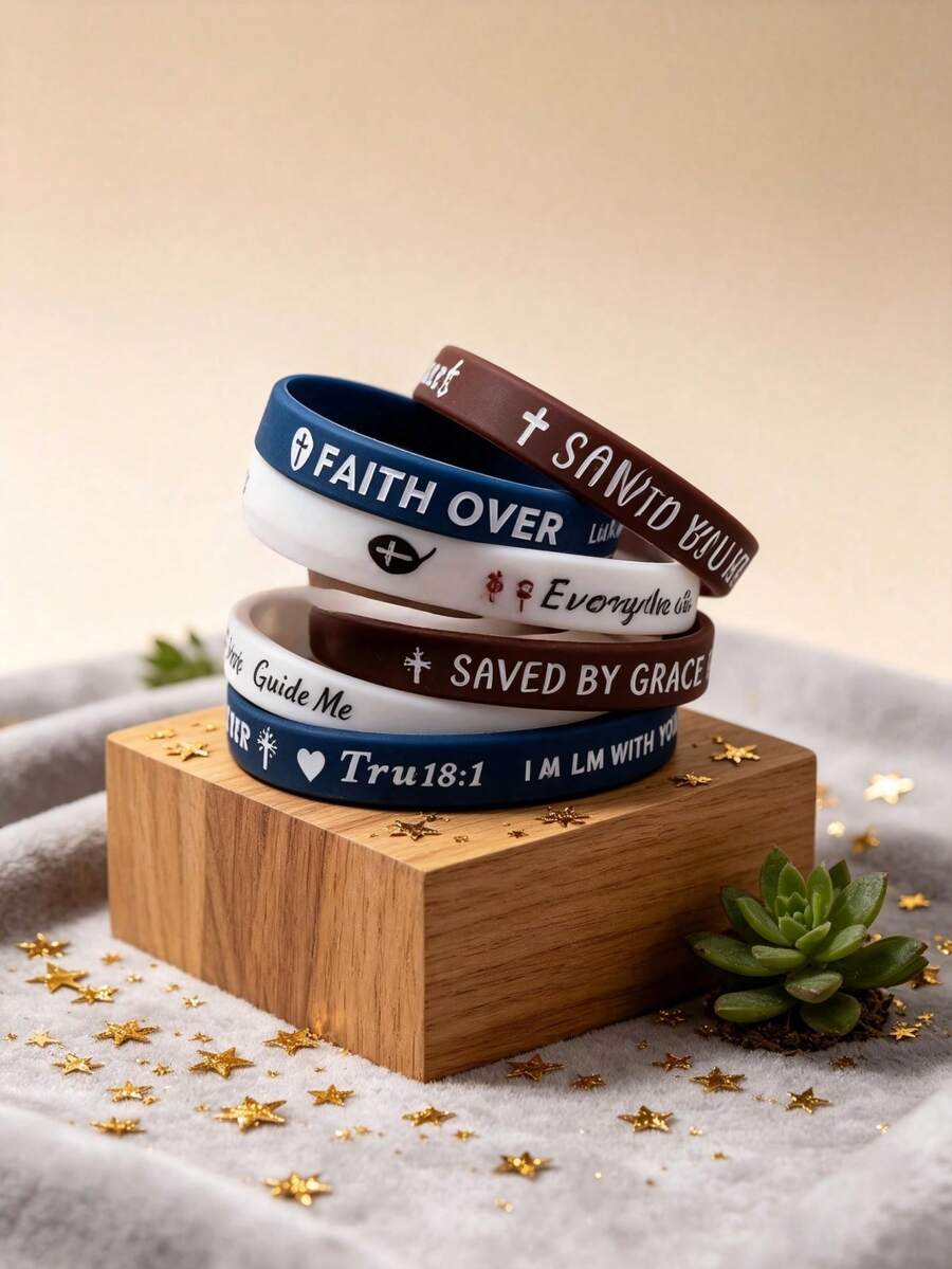 20pcs Silicone Bracelets, Multiple Bright Colors, Comfortable And Lightweight, Unisex Gift, Suitable For Baptism, Carnival, Mother's Day And Graduation Party Favors, Cheap Stuff, Party Decorations Disco, Beauty Essential, Holiday Accessories Bracelet, Party Decorations Summer - Multicolor - View 1