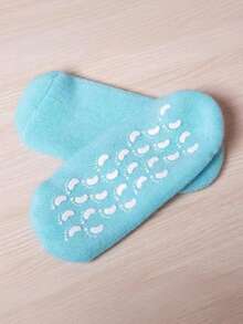 1 Pair Of Reusable Gel Moisturizing Foot Socks - Soft Moisturizing Socks, Foot Film Socks, Light Design, Easy To Clean, Suitable For Home Foot Care, Alleviate Heel Cracking, And Soften Rough Skin - Multicolor - View 10