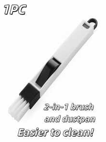 2-In-1 Multifunctional New Plastic Window Track Cleaning Tool With Collector And Crevice Cleaner, Anti-Aging, Detachable Dustpan Brush 2-In-1 Design, Can Clean Window Sills, Keyboards, Drawers, Wall Corners And Other Crevices In The Home, With Small Dustpan Design, Convenient To Use. Window Groove Cleaning Tool, Crevice Trash Cleaning Brush Shovel, Can Achieve Dual Window Groove Cleaning, Detachable Brush Head - 2-in-1 - View 14