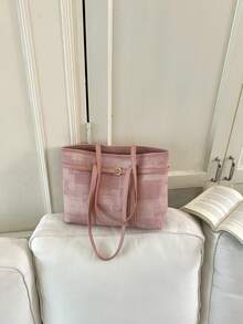 Tas Tote Wanita Model Baru, Tas Tangan dan Tas Bahu Serbaguna untuk Bepergian, Kapasitas Besar - MultiWarna - View 6