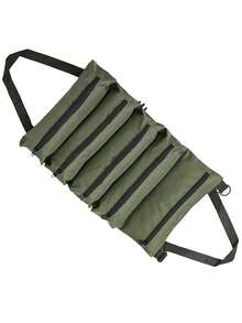 Tool Storage Bag, Roll-Up Oxford Cloth Storage Bag With 5 Pockets, Portable Tool Storage Bag Made Of Tear-Resistant And Puncture-Resistant Oxford Cloth, Independent Zippered Pockets, Can Store Wrenches, Screwdrivers, Pliers And Other Tools By Size / Use, Can Be Rolled And Carried, Can Be Unrolled And Hung During Work, Maximizing Space Utilization, Equipped With Webbing Handle On The Side - A - View 12