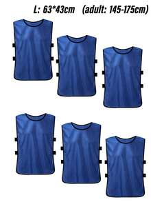 6pcs Team Sports Accessories Football Match Training Vests Sports Aprons Match Uniforms Team Apparel Extended Length Sports Vests Advertising Vests Lightweight Quick-Dry Suitable For Sports Teams And Clubs - Multicolor - View 21