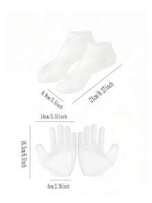 1 Pair/2 Pairs High Elasticity Moisture-Wicking Compression Socks, Reusable Aloe Vera Socks, Overnight SPA Socks, Non-Slip Gel Heel Socks, Unisex, Suitable For Dry Skin, Dry Feet, Rough Skin, Home Foot Care, Can Be Used With Your Favorite Lotion And Foot Cream, A Great Gift For Mom Or Girls, Multiple Combinations, Suitable For Massage And Applying Foot Moisturizing Gel, A Great Gift For Friends, A Great Gift For Women. - Black - View 16