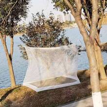 Tragbares rechteckiges Moskitonetz – Leichtes Netzgewebe für Camping, Reisen und Outdoor-Aktivitäten. Keine Installation erforderlich. - A - Übersicht 4