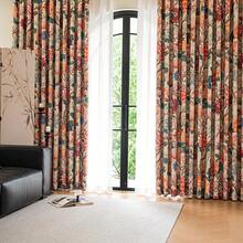 1pc Vintage Floral Print Blackout Curtain, Bohemian Plant & Butterfly Pattern, Thermal Insulated & Light Blocking, Suitable For Living Room And Bedroom - Multicolor - View 11