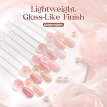 Beetles 10 Colors 15ML Nude Gel Nail Polish Set Neutral Pink Jelly Sheer Translucent Colors UV LED Soak Off French Nail Art Kit - 10 Colors 15ML Neutral Jelly Pink - 查看 6