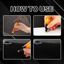 1pc Car Scratch Repair Pen Transparent Paint Marker Aluminum Tube Waterproof Non-Fading Sun-Resistant FixitPro Oil-Based Car Scratch & Scuff Repair Pen - Multicolor - View 5
