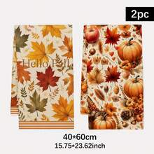 2 قطعة منشفة مطبخ، سلسلة Hello Autumn بنمط مطبوع، أسلوب مائي 40*60 سم منشفة مطبخ مستطيلة من الألياف الدقيقة، قماش أطباق، مفرش طاولة، منشفة يد، ديكور مطبخ، ديكور منزلي، هدية تدشين منزل الجيران، منديل مطبخ وقماش أطباق، ديكور منزلي، هدية - البرتقالي مرهق - مشاهدة 12