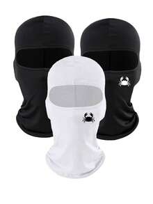 1/2/3pcs Unisex Solid Color Balaclava Face Mask, Suitable For Outdoor Activities Like Travel, Cycling, Hiking, Fishing In All Seasons,Beach,Holiday - Style C - View 20
