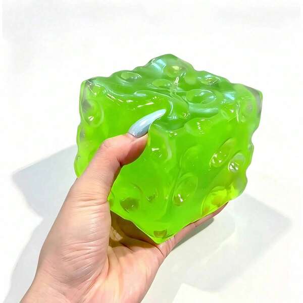 1pc Soft Cute Stress Relief Toy, 2026 New Maltose/Flour Cheese Shape, Malleable And Squeezable, Brand New Transparent Cheese Design, Glacier Slow Rebound Stress Relief Toy Wholesale - Hot-Selling Authentic - Perfect Gift - Birthday Gift - Ideal Choice - Surprise Gift - Holiday Gift - Premium Gift - Exquisite Gift For Game Enthusiasts - Thoughtful Gift