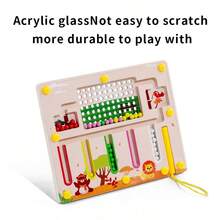 Magnetic Maze Toy Thinking Number Classification Color Children Focus Magnetic Pen Training Educational Ball Game - Multicolor - View 12