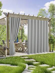 1pc Waterproof Garden Curtain, Suitable For Patio, Balcony, Yard, Perfectly Blocks Rain And Sunlight, Durable And Elegant, Multiple Colors And Sizes Available. - Multicolor 7 - View 7
