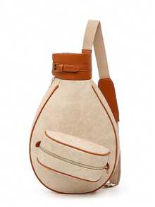 Bolsa vintage para raqueta de tenis/bádminton con compartimento, bolsa ligera para raqueta deportiva con bolsillo con cremallera, correa ajustable para el hombro, gran capacidad para guardar la raqueta, pelotas y equipo personal, bolsa clásica para raqueta deportiva adecuada para jugadores masculinos/femeninos, principiantes y competiciones - Multicolor - Ver 11
