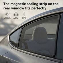 2/4pcs Universal Car Window Mesh Curtains, Anti-Mosquito & Anti-Insect, 30% Sun Protection & Heat Insulation, Dust-Proof, Ultra-Breathable Mesh Design, Suitable For 99% Of Car Side Windows, Effective Mosquito & Insect Protection, Slight Sun Protection, Privacy Protection, Light Blocking & Anti-Peeping, Easy Installation, Secure Fit, Does Not Affect Window Operation - B - View 6