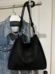 Bolso de mano de lujo de diseño de moda de piel de PU de alta gama - Negro 3 - Ver 3