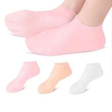 2/4pcs Silicone Foot Moisturizing Socks, Suitable For Cracked And Dry Feet, Personal Foot Care Product, Can Be Used With Foot Cream, High Elasticity Silicone Moisturizing Socks - Moisturizing Socks - View 4