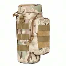 Men's Tactical Waist Bag With Water Bottle Holder, Outdoor Waist Belt Multi-Function Storage Pouch For Hiking, Running, Camping, MOLLE Storage Bag - Multicolor - View 6