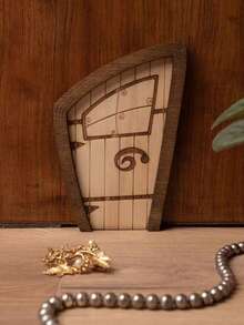 Creative Wooden Fairy Door, Vintage Rustic Small Door, Garden Yard Decor, Home Decor Fairy Tale Door - A - View 7