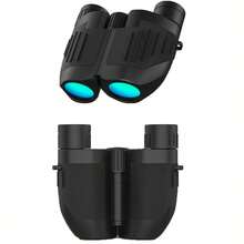 1pc Portable 12x25 HD High Power Illuminated Large View Binoculars For Hunting Outdoor Hiking Walking Camping Bird Watching Concert Sports Competition - Black - 1 Piece - View 4