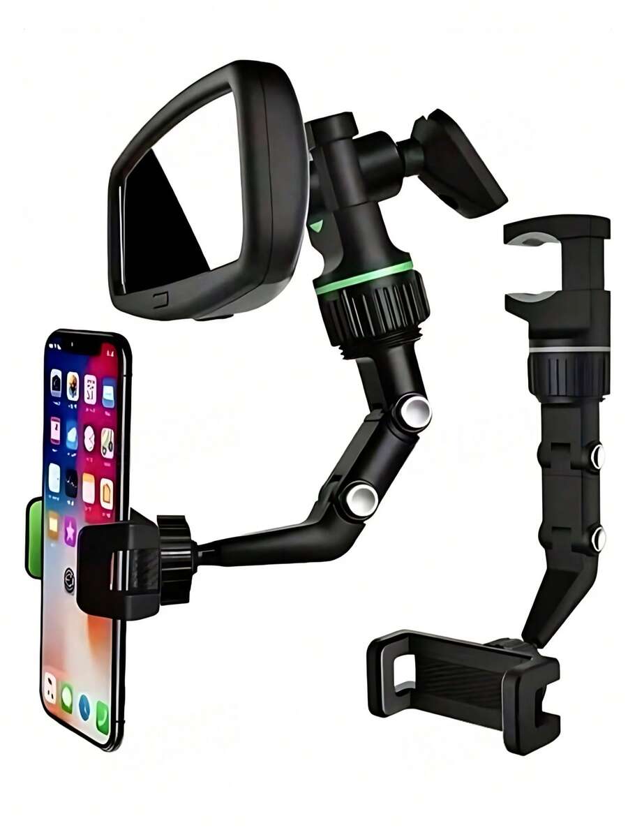 Soporte para teléfono multicolor y multifunción, soporte para teléfono en el espejo retrovisor del coche, soporte para teléfono en el reposacabezas del coche, soporte universal para teléfono en la cocina y el escritorio, soporte giratorio multifunción nuevo - A - Ver 1
