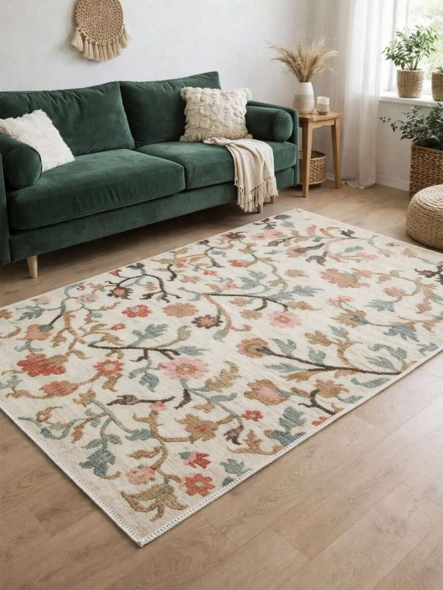 Livingroom Carpet Made In Turkey Soft Touch Machine Washable - Multicolor - View 1