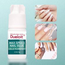 6Pcs/1Pc Max Speed Nail Glue For Press On Nails, Super Strength Flex Formula Nail Adhesive, With Twist-Off Cap & Nozzle Tip Squeeze Applicator,Need To Cut Off Half The Tip - 3g - View 11