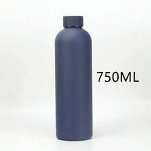 17/25oz500/750ml Stainless Steel American Style Narrow Mouth Cup, Portable Vacuum Insulated Water Bottle, Outdoor Sports Frosted Sports Flask With Large Capacity - Multicolor - View 25
