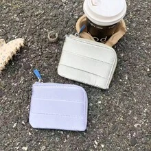 韓式可愛加厚零錢包迷你收納袋 手機耳機線收納包 女款手提錢包 小化妝包 - 彩色 - 查看 10
