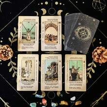 Meaning Tarot Cards, Card Face With Keyword Explanations, 78 English Cards, Suitable For Beginners, Christmas Gift, Divination Card Game - Multicolor - View 5
