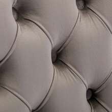 Set Of 2 65 Cm Dining Chairs In Velvet For Kitchen And Dining Room - Grey - View 10