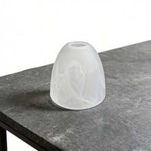 1 pieza Pantalla de lámpara de vidrio con patrón de nube, textura de nube blanca esmerilada, pantalla de reemplazo universal para lámpara de mesa de noche del dormitorio, lámpara de pared, lámpara colgante, compatible con casquillo de lámpara E27/E26 (solo pantalla de lámpara) - estilo minimalista - Ver 8