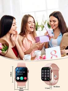 ONEEKA Diseñado para actividades al aire libre, este versátil reloj inteligente es perfecto para el uso diario. Con su motor integrado y la tecnología de movimiento inteligente FitPro, es ideal para los amantes del fitness y un regalo perfecto para Navidad o cumpleaños. - Rosa - Ver 6