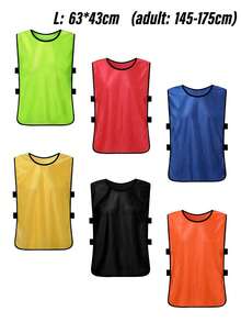 6pcs Team Sports Accessories Football Match Training Vests Sports Aprons Match Uniforms Team Apparel Extended Length Sports Vests Advertising Vests Lightweight Quick-Dry Suitable For Sports Teams And Clubs - Multicolor - View 17
